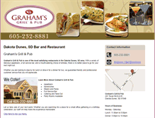 Tablet Screenshot of grahamsgrillandpub.com